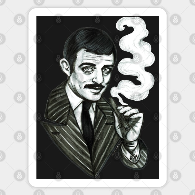 Gomez Addams Magnet by The Art of Megan Mars